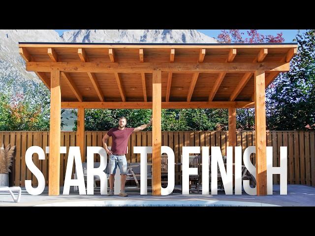 I Built a Massive Timber Frame Gazebo (Covered Pergola) DIY