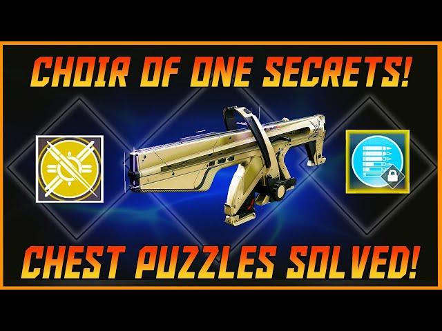 Destiny 2 Choir Of One Secret Chest Puzzles And Catalyst! Get Them Done Quick And Easy!