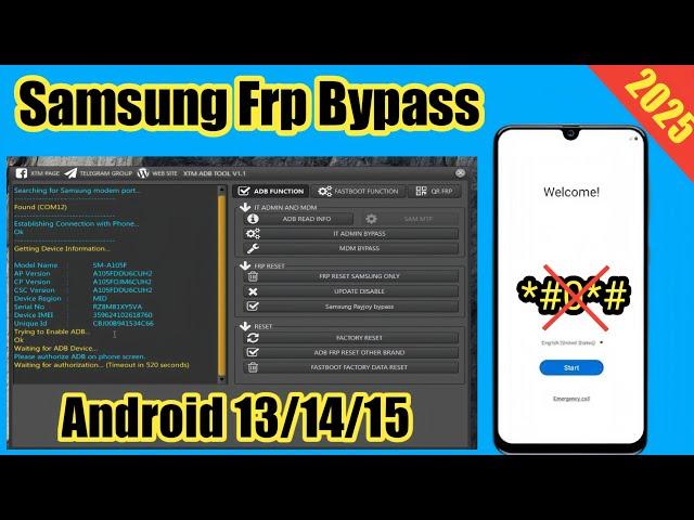 All Samsung Frp Bypass 2025 Android 14/13/12 || Samsung Fro Unlock New Update