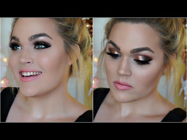 Glitter Bombshell Smokey Eye | New Year's Eve Makeup Tutorial