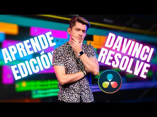 ¡COMO EDITAR EN DAVINCI RESOLVE 18! aprende a EDITAR VÍDEOS facil y RAPIDOTUTORIAL Completo 2024 