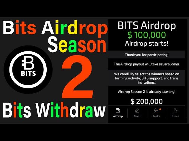 Bits Withdrawal | Bits airdrop participating problem | Bits Listing Date | Bits Price |#blum