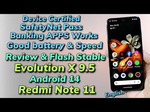 Install Latest Evolution X 9.5 A14 ON Redmi Note 11 -English Guide-