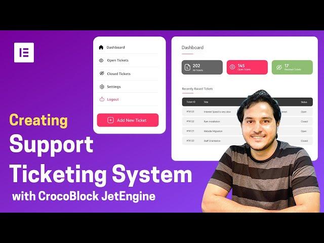 Build Support Ticketing System in Wordpress | CrocoBlock JetEngine | Elementor