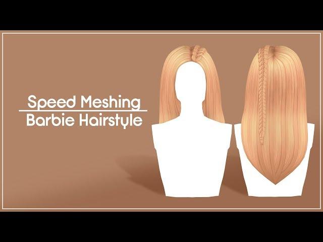 Speed Meshing Hairstyle #1 - Blender & The Sims 4