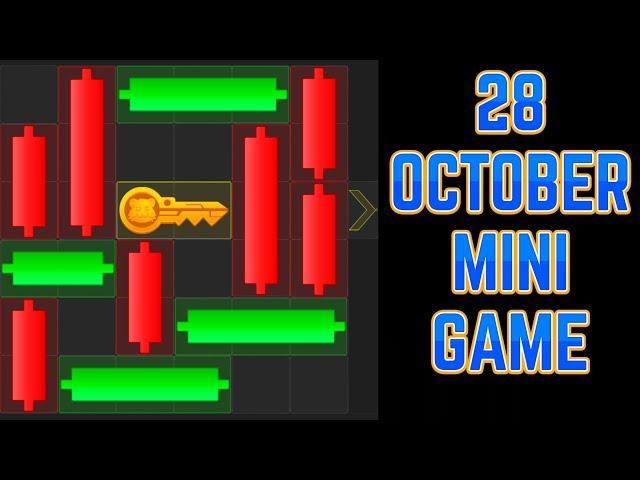 28 October Live Hamster Kombat Daily Mini-Game Puzzle Solved #hamstercombat #minigame#minipuzzle