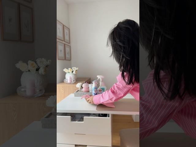 clean with me at 6am  #organization #cleaningmotivation #pink #aesthetic #thatgirl #home