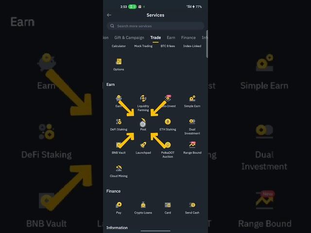 "Step-by-Step Guide: Accessing Cloud Mining Feature on Binance" | Binance Tutorials #shortsvideo