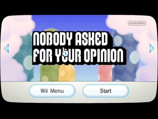 Nobody asked for your opinion but its on an actual Wii