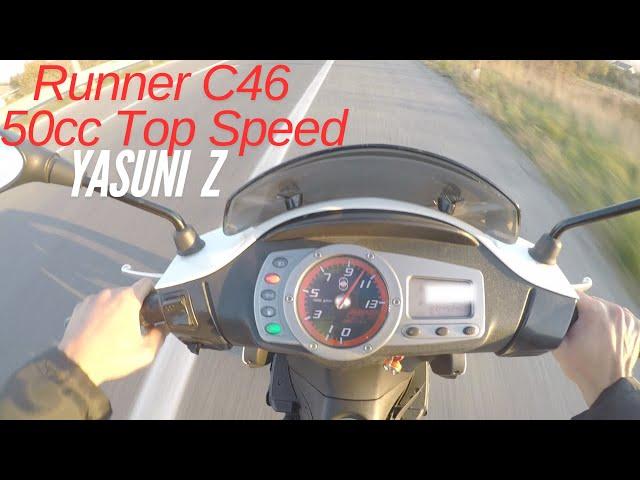 Gilera Runner SP 50 Top Speed & Acceleration Yasuni Z 100+ kmh