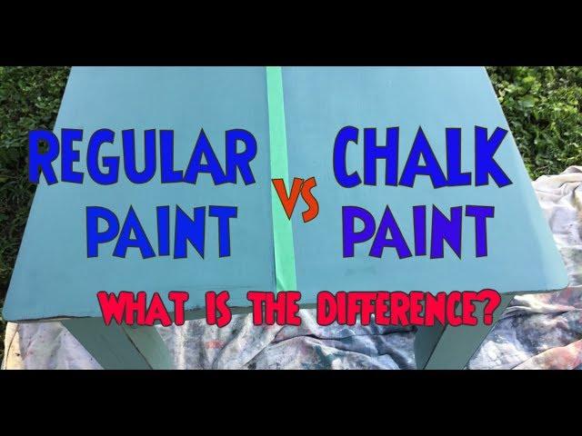 Chalk Paint vs Regular Latex Paint- TEST What is the difference? Chalkpaint verses Regular Latex!