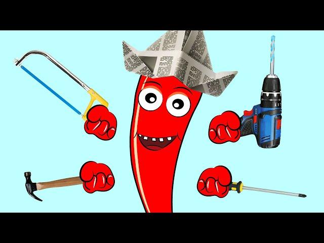 Tools - educational videos for boys about working tools with Pepper Chile