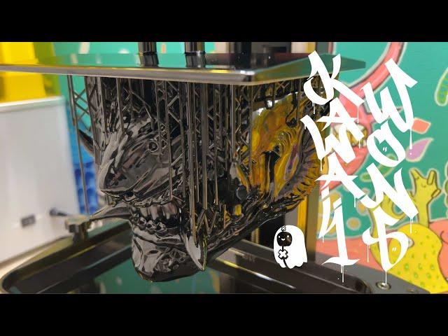 How to Process Resin 3D Print Oni Mask#3 by AboveWongArt