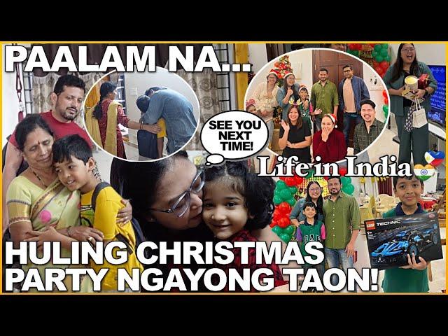 LIFE in INDIA: ANG PAGPAPAALAM NA NAMAN! HULING CHRISTMAS PARTY NG TAON NAKAHABOL PA!