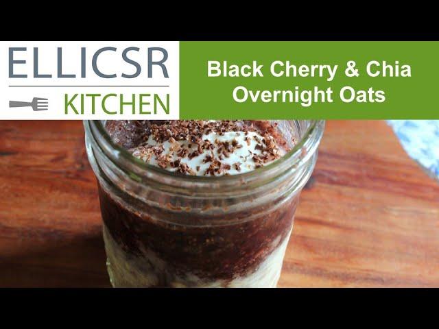 Black Cherry and Chia Overnight Oats