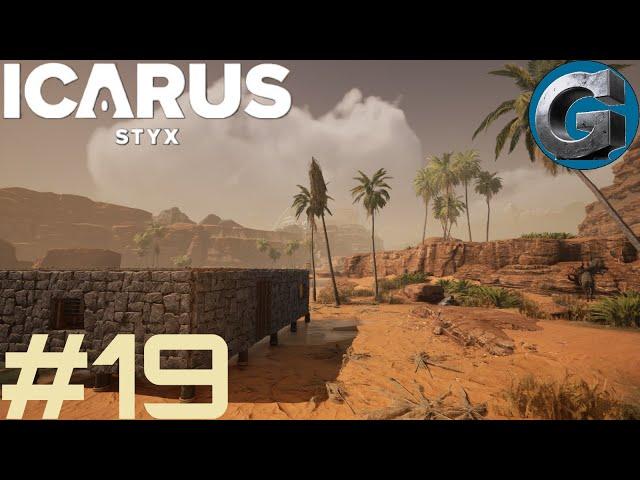 Structures en verre/béton et base dans le désert ! Icarus Styx #19 let's play fr