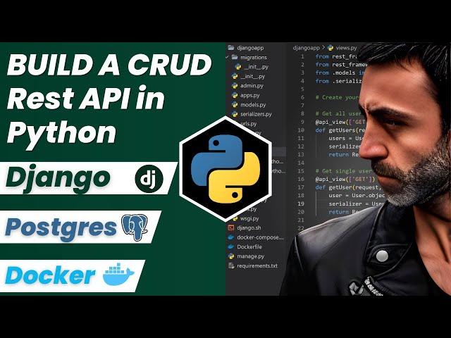 Python CRUD Rest API in Python using Django, Django Rest Framework, Postgres, Docker, Docker compose