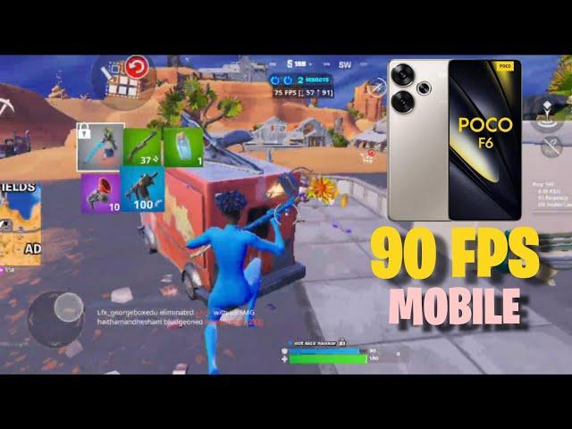 90 FPS Poco F6 Fortnite Mobile Ranked Reload Gameplay (Elite Ranked Fortnite Gameplay)