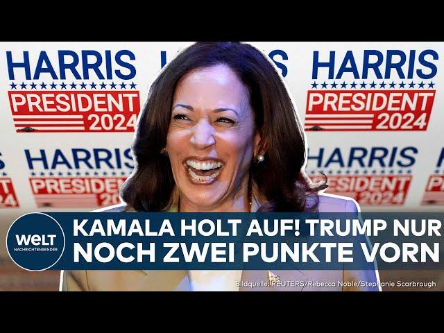 US-WAHLKAMPF: Kamala Harris holt in den Umfragen immer weiter auf!