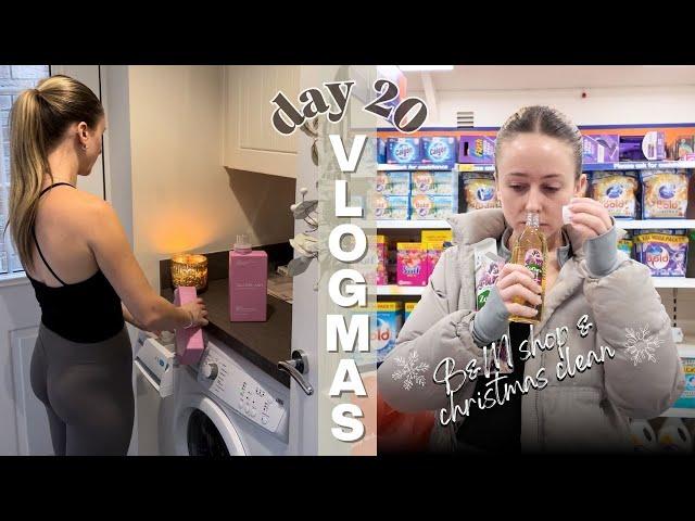 VLOGMAS DAY 20 | pre Christmas clean & B&M shop