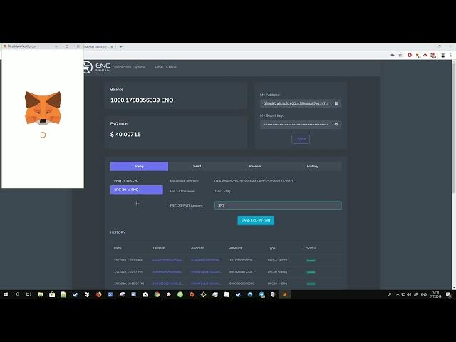Enecuum Swap Guide