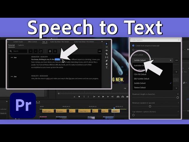 Faster Subtitles & Captions: Introducing Speech to Text in Adobe Premiere Pro | Adobe Video