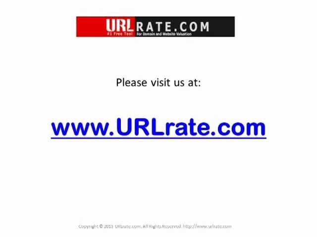 What is your Website Value or Website Worth? Website Value Calculator FREE at URLrate.com