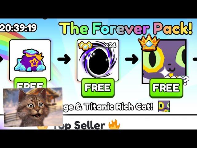 I GOT TITANIC RICH CAT in Pet Simulator 99 Roblox