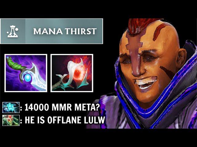 NEW 14K MMR META Offlane Anti-Mage First Item Diffusal HARD Counter Dusa + Storm by Wisper Dota 2