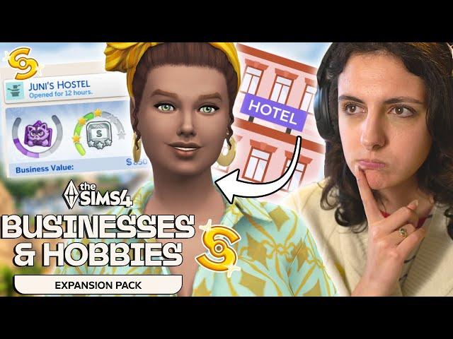 Running a HOTEL in The Sims 4 with Businesses & Hobbies