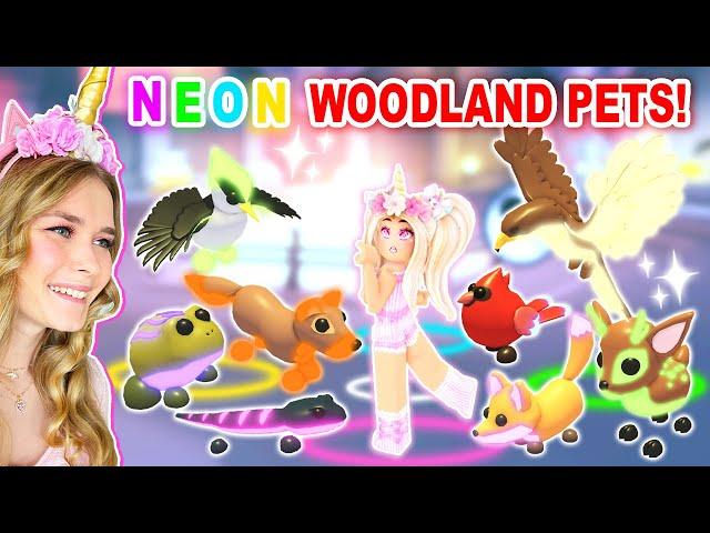 *NEW NEON* WOODLAND PETS In Adopt Me! (Roblox)