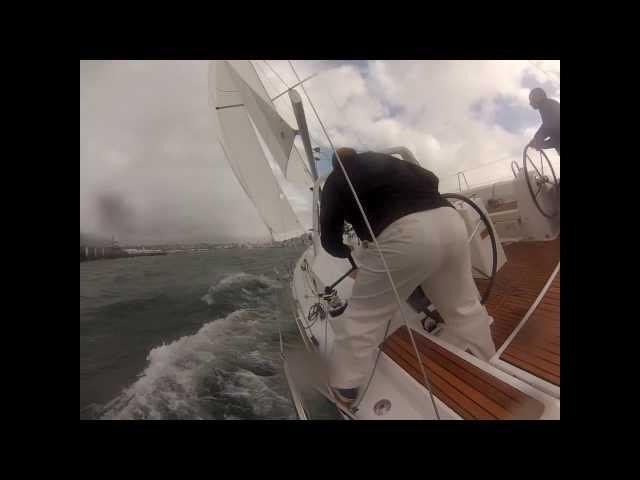 Beneteau Oceanis 38 Sailing in 25 knots