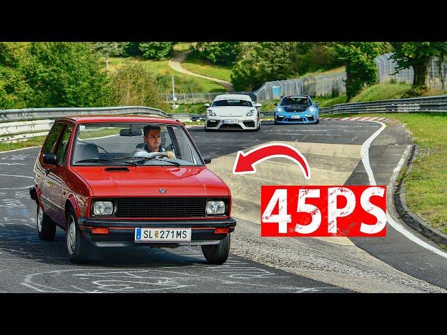 Mit dem schlechtesten Auto der Welt auf den Nürburgring, kann ich mithalten!? *YUGO 45PS*