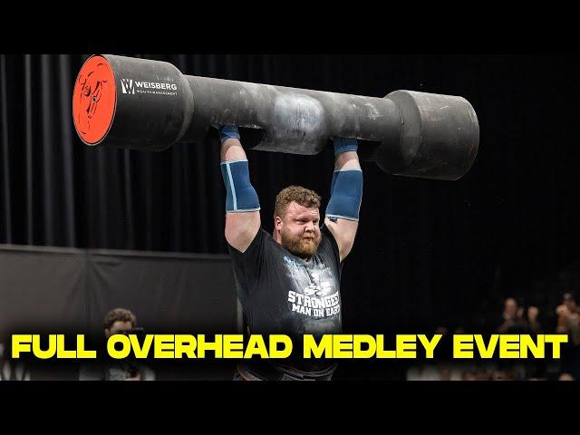 2024 STRONGEST MAN ON EARTH FULL OVERHEAD MEDLEY EVENT