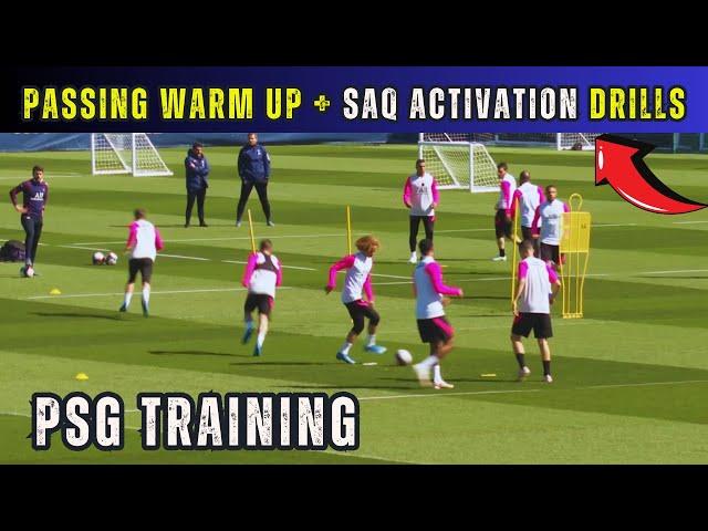  Passing Warm Up + SAQ Activation Drills / PSG Training