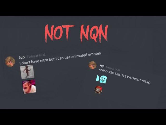 (NOT NQN) How to use animated emotes without nitro!