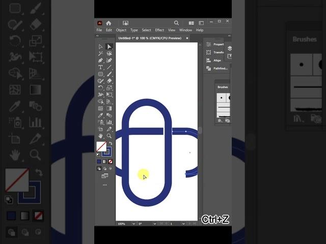 Designing Eye-Catching Text Logos in Adobe Illustrator #trendingshorts  #shortsfeed