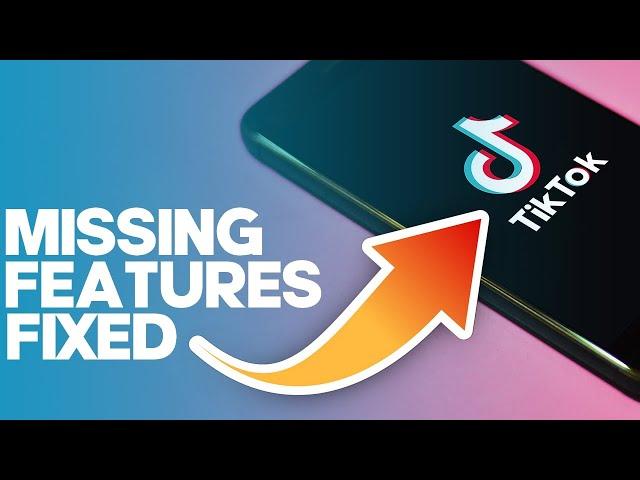 How To FIX Missing Filters On TikTok - Solve Tik Tok Features Missing