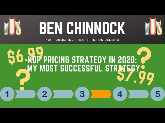 KDP Pricing Strategy 2020: What strategy do I use to get my books to sell | Ben Chinnock