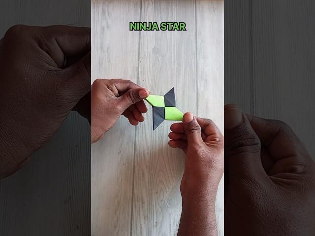 NINJA STAR ORIGAMI TUTORIAL HOW TO MAKE NINJA STAR CRAFT| STEP BY STEP FOLDING| WEAPON| ART