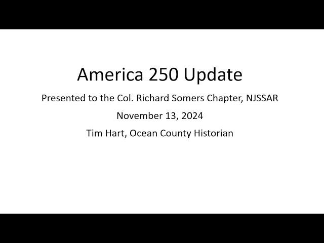 America 250 Update