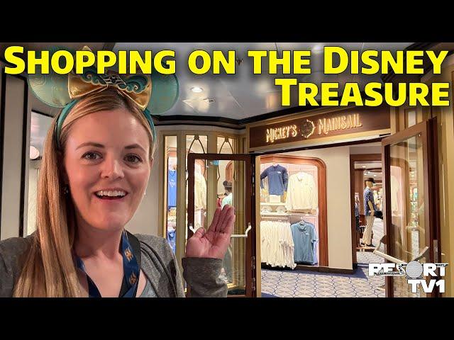 Shopping on the NEW Disney Treasure Cruise Ship - Disney Cruise Line & Disney Treasure Merchandise