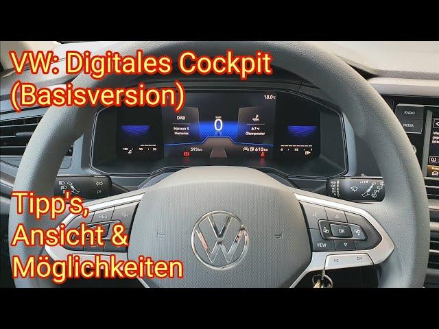 Basisversion: VW Digital Cockpit - Taigo, Polo, T-Roc, T-Cross, Volkswagen - Ansicht & Einstellungen