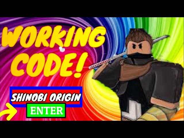 ALL Working Shinobi Origin/Story Codes-May 2020 (Roblox)