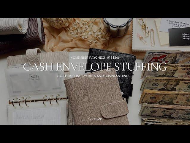 Cash Envelope Stuffing | $546 | November Paycheck #1