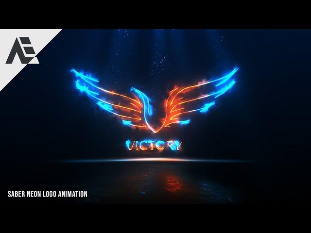 After Effects Tutorial: Saber Neon Intro Logo Animation - Saber Plugin