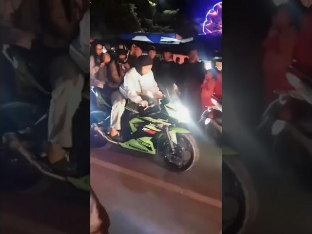 Virall!!! Wanita geber motor Dilempar petasan!!! #trending #tiktok