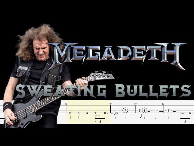 Megadeth - Sweating Bullets (Bass Tabs and Notation ) By  @ChamisBass   #chamisbass #basstabs