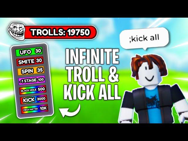 [ FUN ] Roblox Infinite Troll Script ~ Kick, Fling, Blackhole All & Bully Everyone | Envixity Script