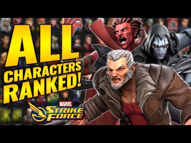 MARVEL STRIKE FORCE TIER LIST! ALL CHARACTERS RANKED Best to Worst | August 2024 | MSF